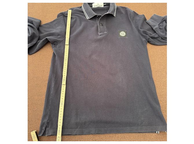 Stone Island Langarm-Poloshirt - Navyblau Dunkelblau - Ansicht 7