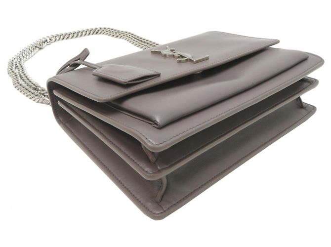 Borsa a tracolla Sunset da donna Saint Laurent Grigio - vista 3