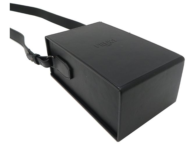 Borsa a tracolla Box da donna Fendi Nero - vista 3