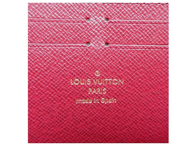 Cartera Long Clemence Louis Vuitton Castaño Rosa Fucsia Monograma - vista 6
