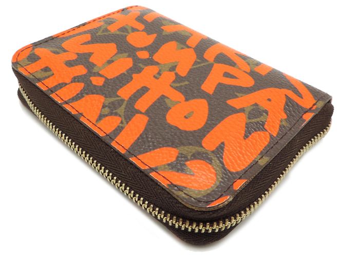 Zippy Louis Vuitton Monogram Graffiti Long Wallet Braun Orange Monogramm - Ansicht 4