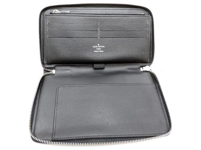 Louis Vuitton Zippy Organizer Long Wallet Schwarz Blau - Ansicht 5