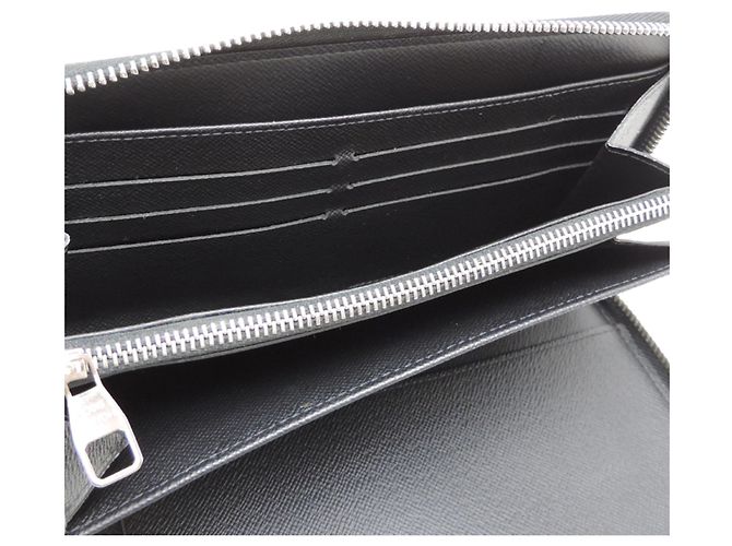Louis Vuitton Zippy Organizer Long Wallet Schwarz Blau - Ansicht 7