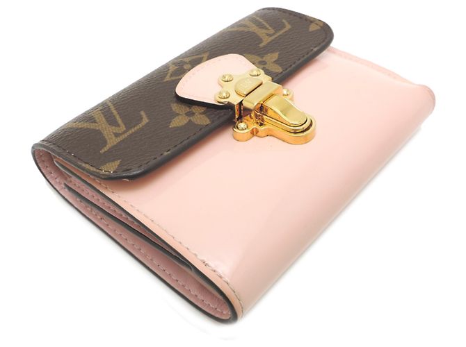 Cartera tríptico Louis Vuitton en Rose Ballerine Castaño Rosa Monograma - vista 3