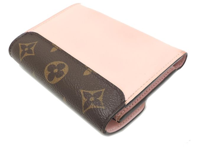 Cartera tríptico Louis Vuitton en Rose Ballerine Castaño Rosa Monograma - vista 4