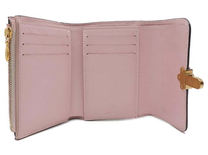 Cartera tríptico Louis Vuitton en Rose Ballerine Castaño Rosa Monograma - vista 5