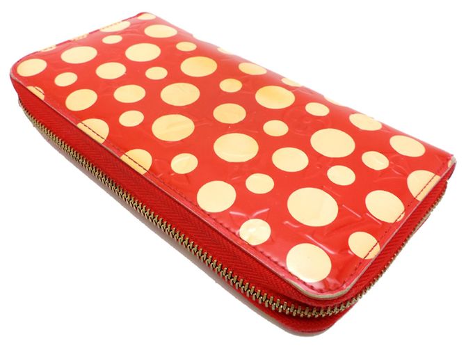 Louis Vuitton Zippy Wallet Dot Infinity Weiß Rot - Ansicht 4