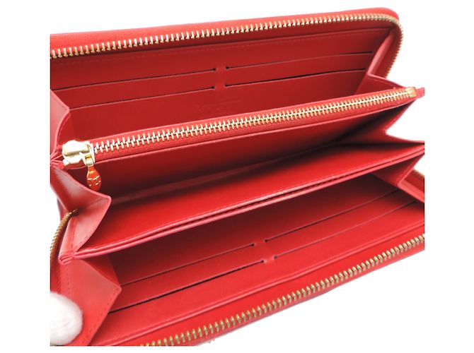 Louis Vuitton Zippy Wallet Dot Infinity Weiß Rot - Ansicht 5