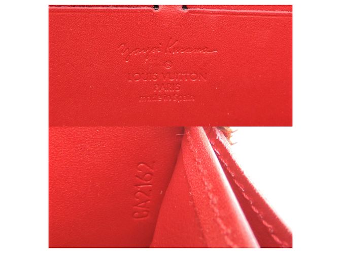 Louis Vuitton Zippy Wallet Dot Infinity Weiß Rot - Ansicht 6