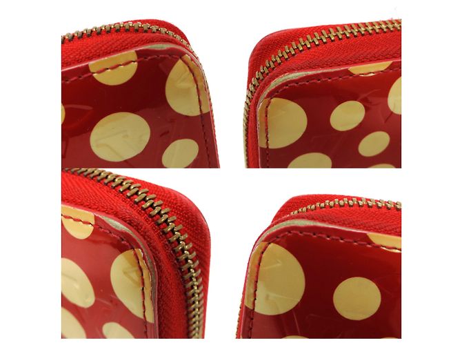 Louis Vuitton Zippy Wallet Dot Infinity Weiß Rot - Ansicht 9