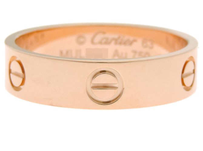 Cartier Anello Love Classic Band in oro rosa - vista 4