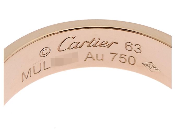 Cartier Anello Love Classic Band in oro rosa - vista 5