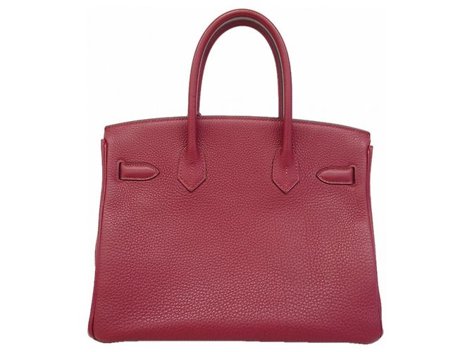 Hermès Sac à main Hermes Birkin 30 en Rouge Grenat - vue 11