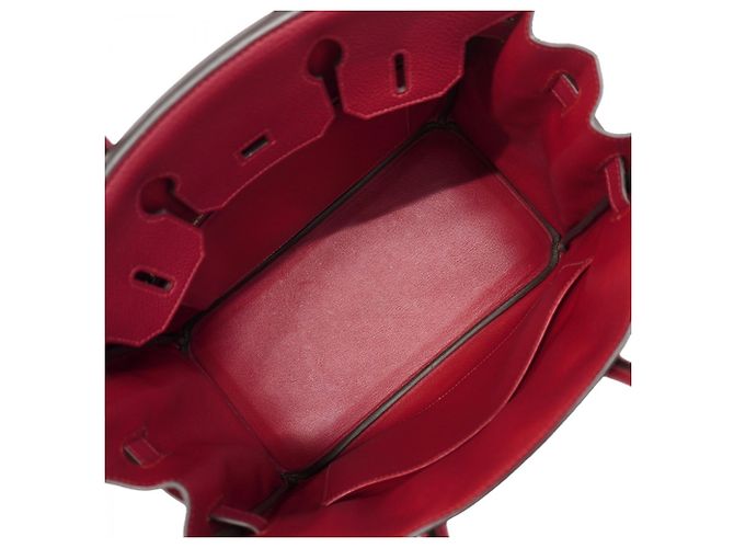Hermès Sac à main Hermes Birkin 30 en Rouge Grenat - vue 4