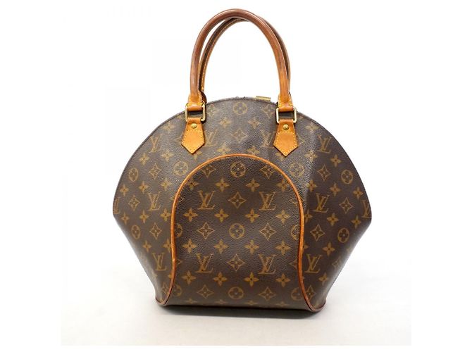 Borsa Louis Vuitton Monogram Ellipse MM Marrone - vista 12