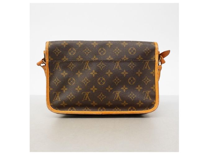 Borsa a Spalla Louis Vuitton Monogram Gibeciere MM Marrone - vista 11