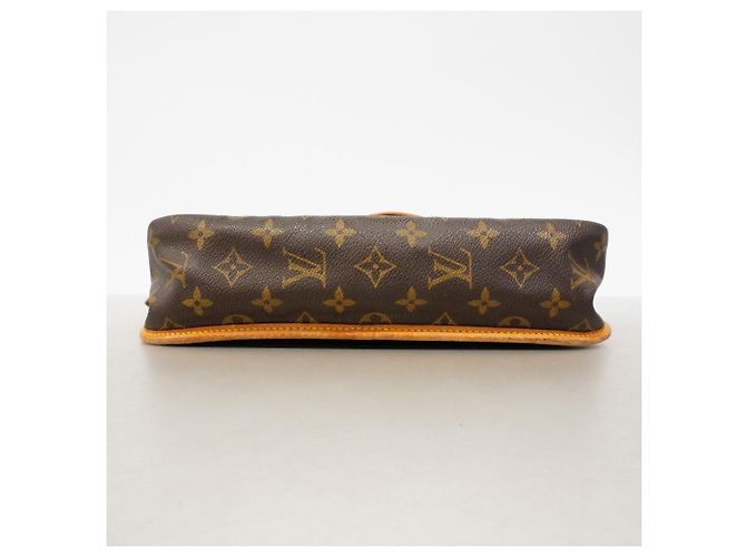 Borsa a Spalla Louis Vuitton Monogram Gibeciere MM Marrone - vista 3