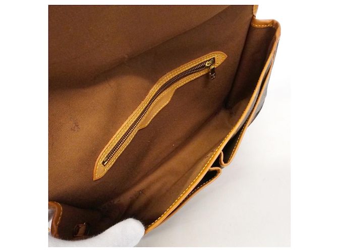 Borsa a Spalla Louis Vuitton Monogram Gibeciere MM Marrone - vista 4