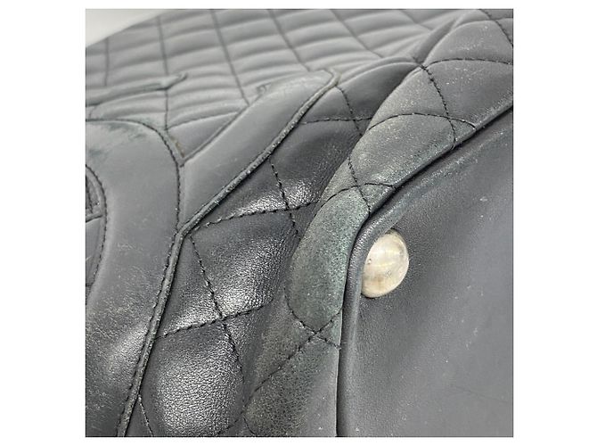 Chanel Cambon Tote Bag aus Lammleder Schwarz - Ansicht 6
