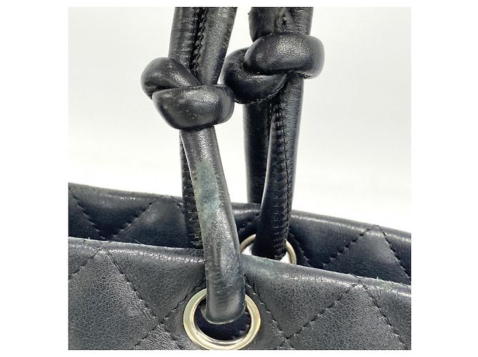 Chanel Cambon Tote Bag aus Lammleder Schwarz - Ansicht 9