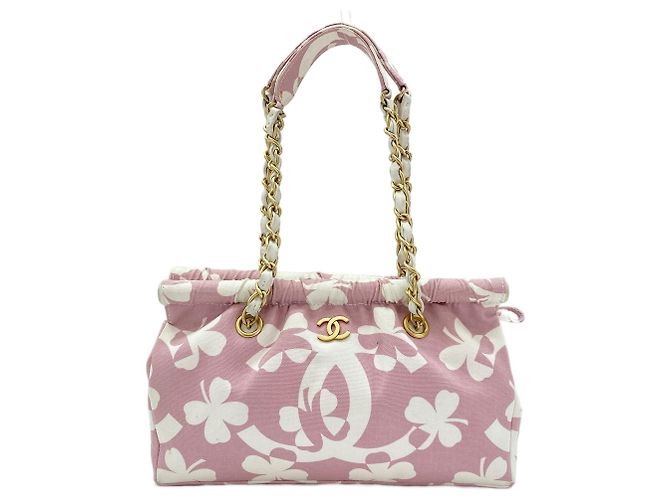 Borsa a tracolla Chanel Clover in Rosa - vista 2