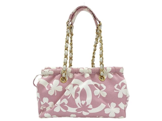 Borsa a tracolla Chanel Clover in Rosa - vista 3