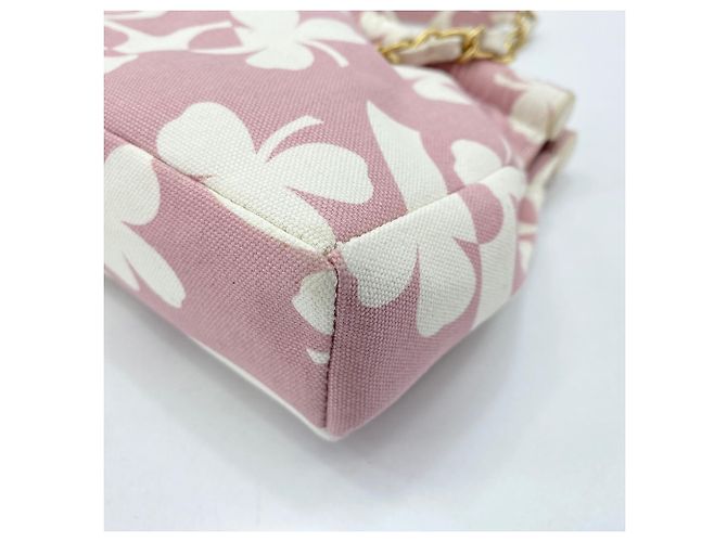Borsa a tracolla Chanel Clover in Rosa - vista 9
