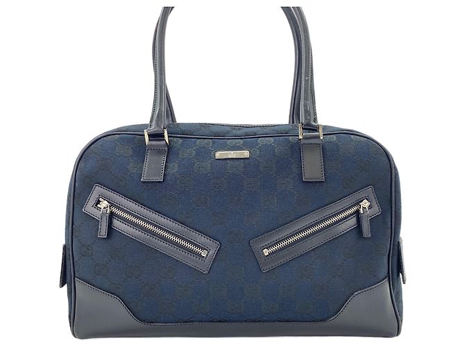 Borsa a mano Gucci blu navy - vista 2
