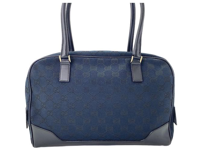 Borsa a mano Gucci blu navy - vista 3