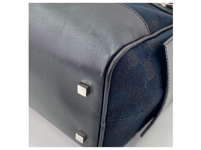 Borsa a mano Gucci blu navy - vista 8