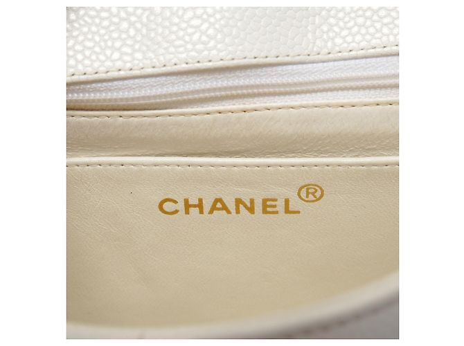 Borsa a Spalla Chanel Mademoiselle Bianco - vista 11