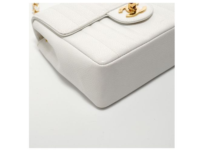 Borsa a Spalla Chanel Mademoiselle Bianco - vista 5