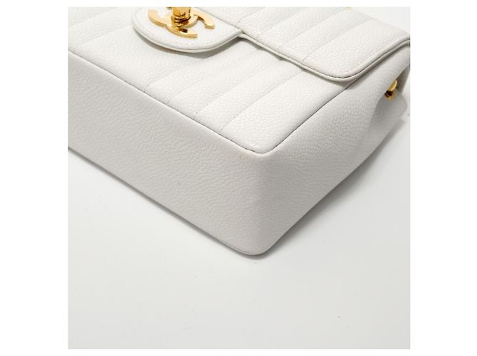 Borsa a Spalla Chanel Mademoiselle Bianco - vista 6