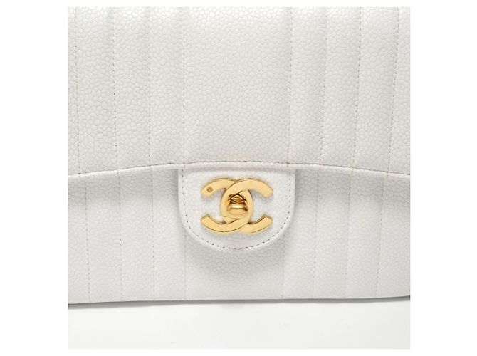 Borsa a Spalla Chanel Mademoiselle Bianco - vista 9
