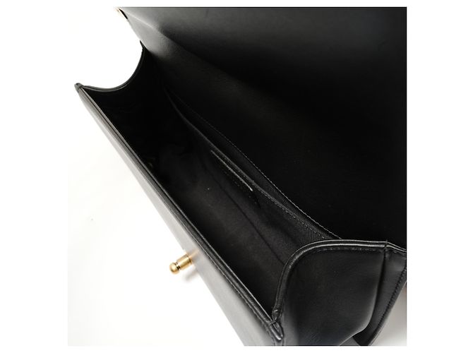 Borsa a tracolla Chanel Boy in velluto Nero - vista 13