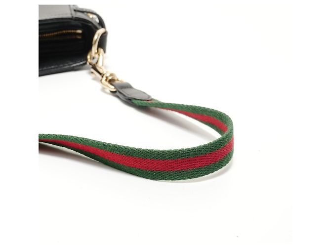 Borsa a tracolla in pelle Gucci Moonside Nero - vista 11