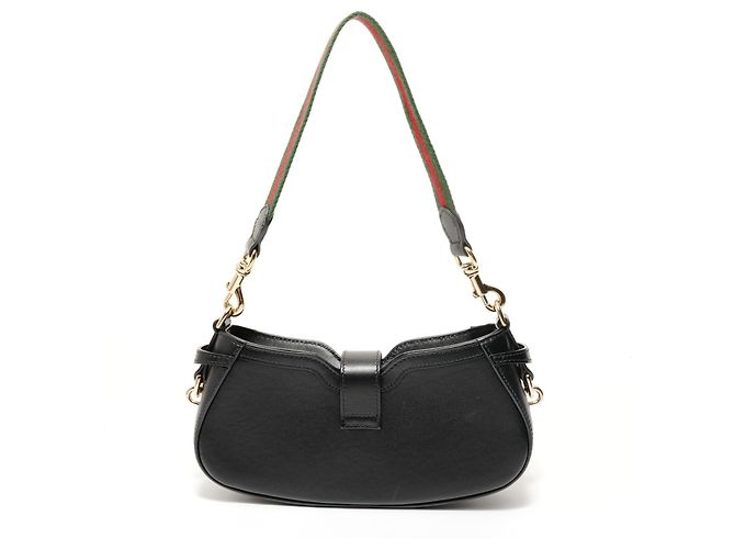 Borsa a tracolla in pelle Gucci Moonside Nero - vista 2