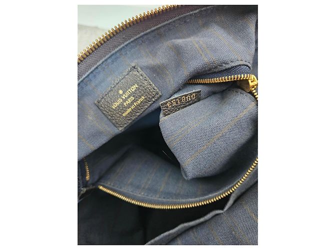 Borsa Louis Vuitton Speedy 30 Monogram Empreinte Leather Blu scuro - vista 11