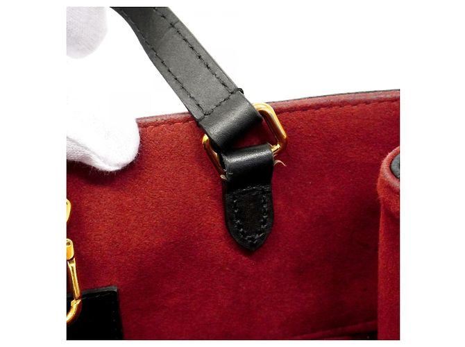 Borsa Tote Louis Vuitton Monogram Empreinte Bicolor OnTheGo MM Nero Beige - vista 11