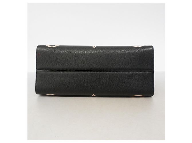 Borsa Tote Louis Vuitton Monogram Empreinte Bicolor OnTheGo MM Nero Beige - vista 3