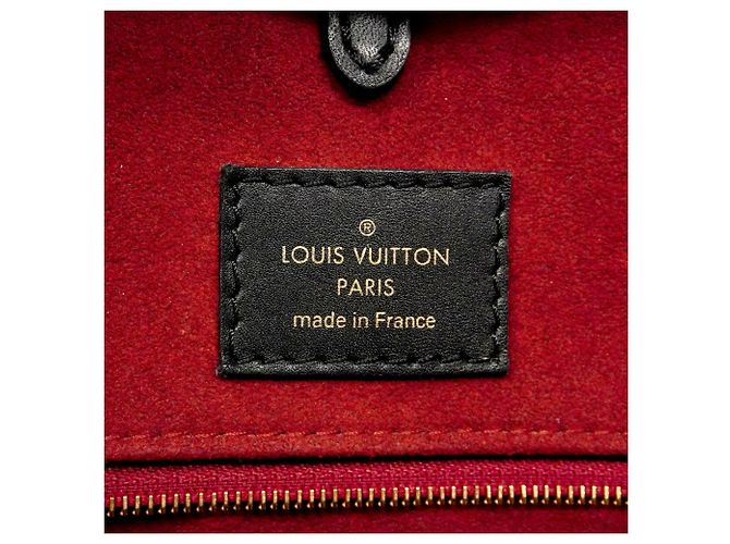Borsa Tote Louis Vuitton Monogram Empreinte Bicolor OnTheGo MM Nero Beige - vista 5