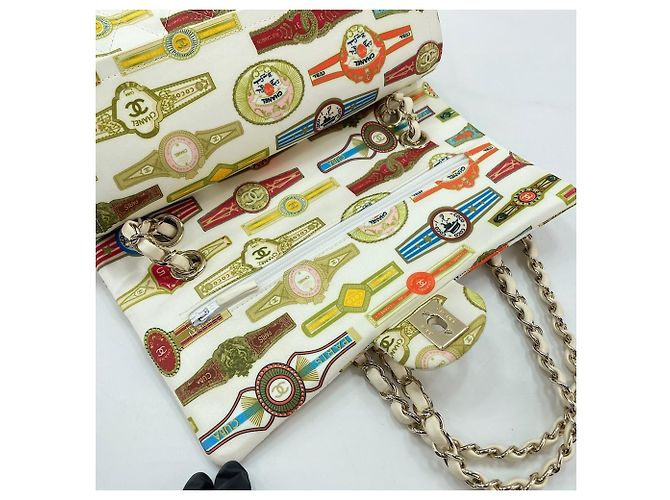 Borsa a Spalla Chanel Matelassé Cuba Collection 25 Bianco - vista 11