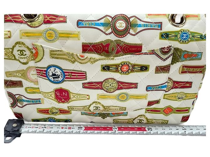 Borsa a Spalla Chanel Matelassé Cuba Collection 25 Bianco - vista 4