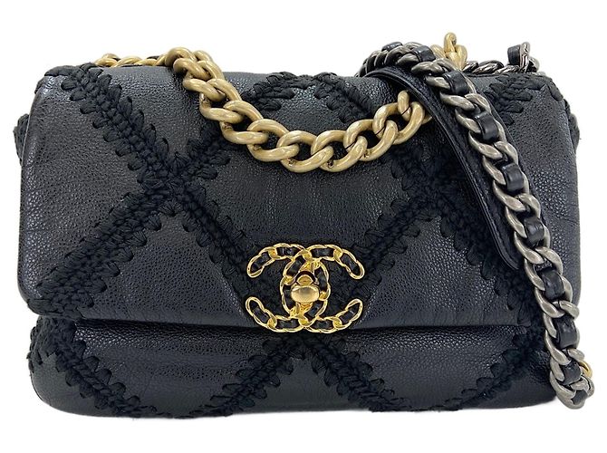 Chanel 19 Medium Handbag - Black Schwarz - Ansicht 2