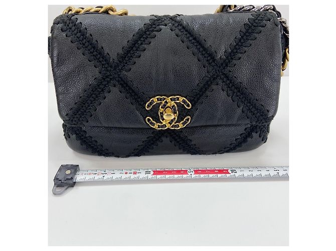 Chanel 19 Medium Handbag - Black Schwarz - Ansicht 5