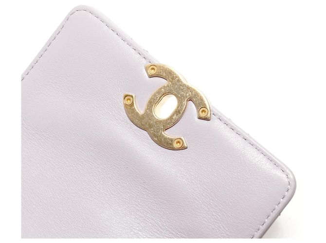 Borsa a tracolla Chanel Mini Matelassé Chain Porpora - vista 9