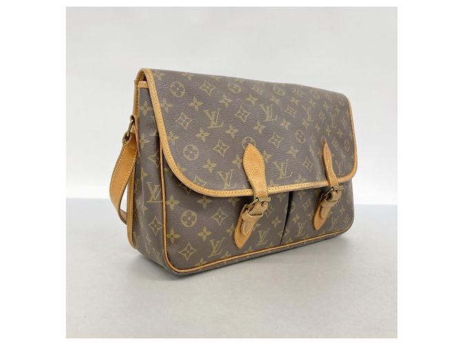 Borsa a tracolla Louis Vuitton Monogram Gibeciere GM Marrone - vista 2