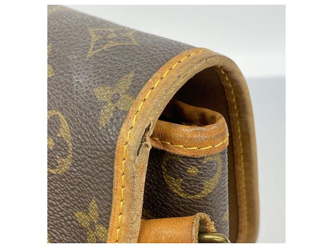 Borsa a tracolla Louis Vuitton Monogram Gibeciere GM Marrone - vista 8