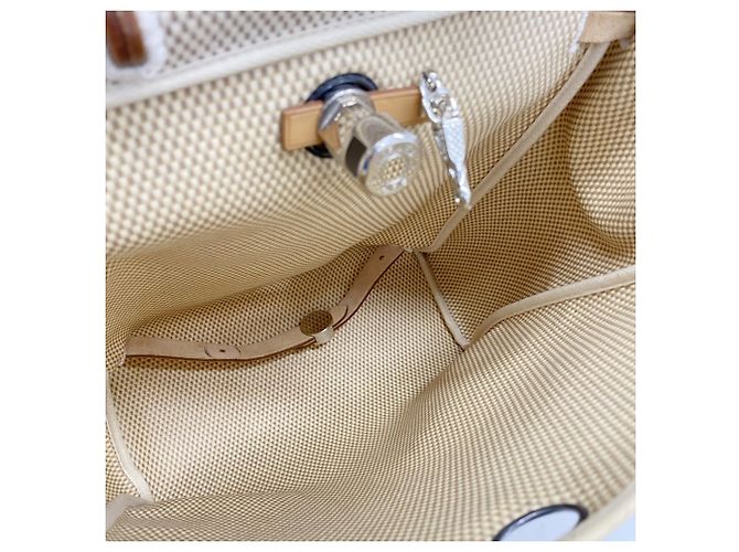 Hermès Zaino Hermes Herbag Ad MM Toile GM Natural - vista 4