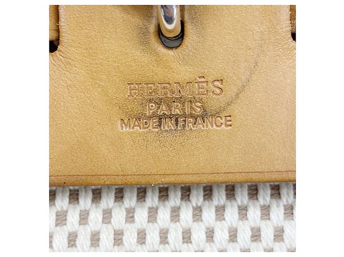 Hermès Zaino Hermes Herbag Ad MM Toile GM Natural - vista 5